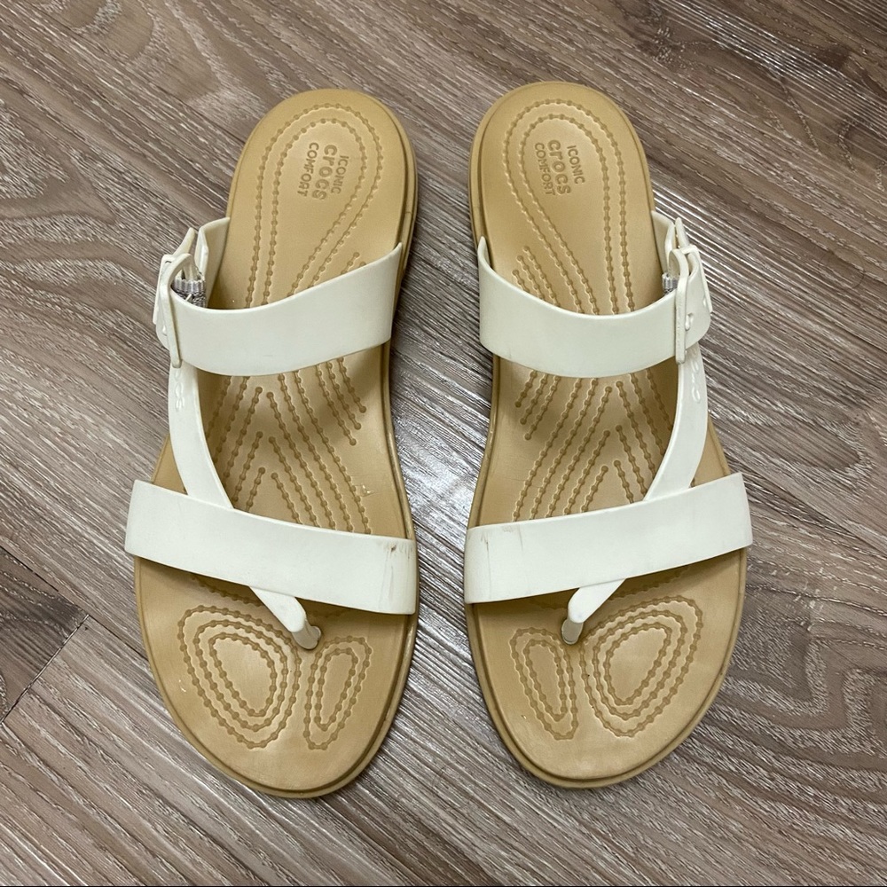 Crocs Tulum Sandals White Size 8